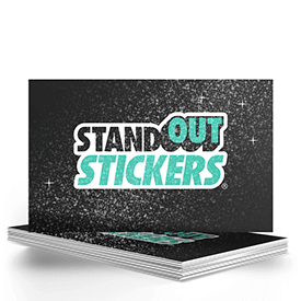 Custom Rectangle Glitter Stickers