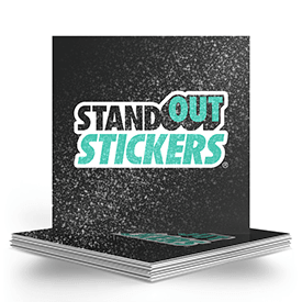 Custom Square Glitter Stickers