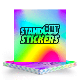 Custom Square Holographic Stickers