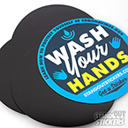 Wash Your Hands Coronavirus Circle Magnets