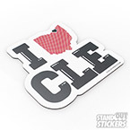 CLE Clothing Co Die Cut Magnets
