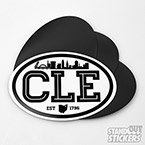 CLE Clothing Co Oval Magnets
