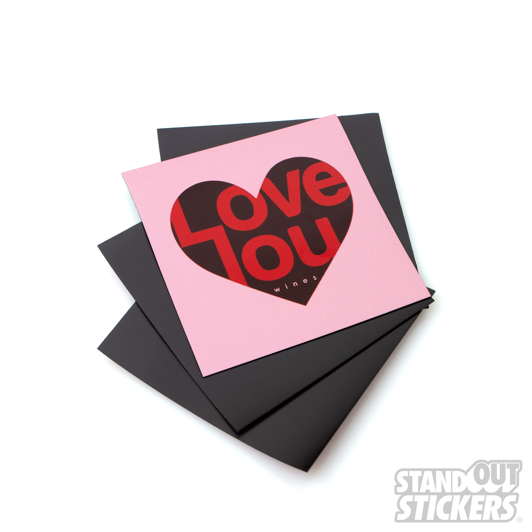 Square Magnets for I Love You Wines