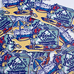 Die cut stickers for Hank Sauce 12 year anniversary