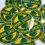 Made In The Garden State Hank Sauce stickers