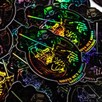 NotInRegs Moons Out Goons Die Cut Holographic Stickers