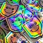 Die Cut Ohio Holographic Stickers