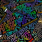 Spano Fabrication Die Cut Holographic Stickers