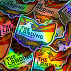 The Landing Dispensary Die Cut Holographic Stickers