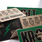 Kraft Brown 100% Recycled Sticker Pack Top Cards