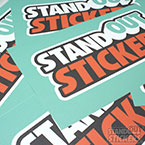 Rectangle floor decals printed by StandOut Stickers