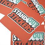 Square floor decals printed by StandOut Stickers