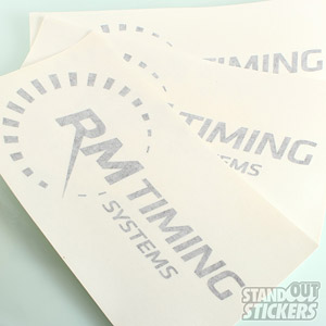 Cut Vinyl Decals for RM Timing Systems