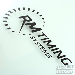 Cut Vinyl Decals for RM Timing Systems