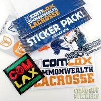 Custom Sticker Packs for Comlax Commonwealth Lacrosse