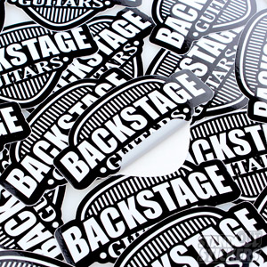 Backstage Guitars Glossy Stickers