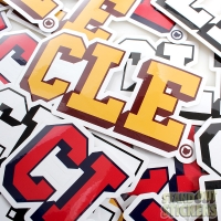Glossy Stickers for CLE Clothing Co.