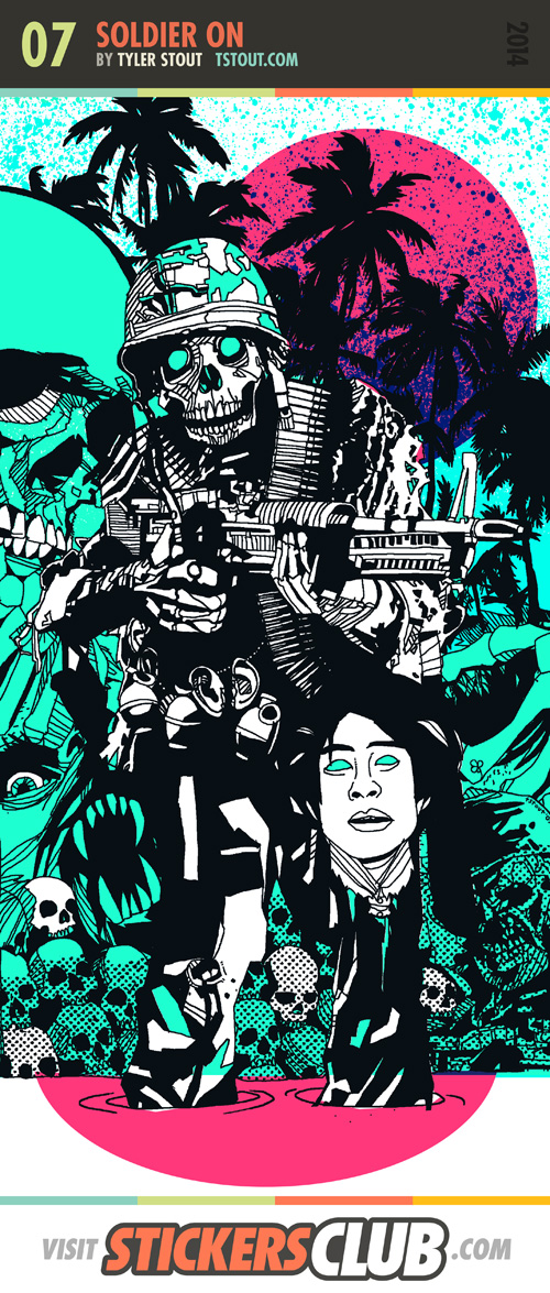 Tyler Stout Sticker Artwork