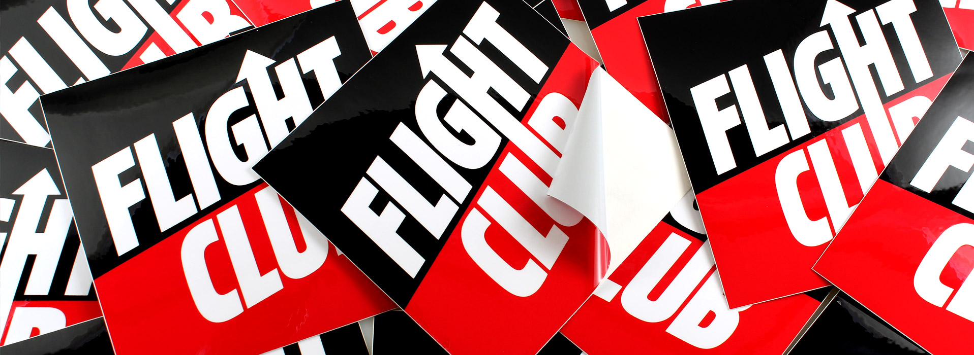 Flight Club Square Stickers