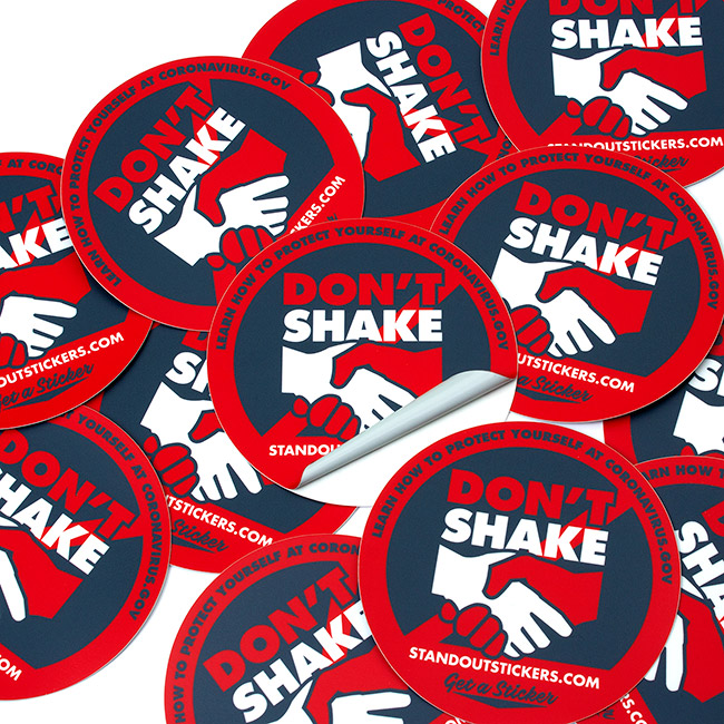 Don't Shake My Hand Coronavirus Sticker