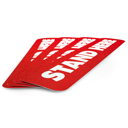 Stand Here Floor Decals (4 Pack)