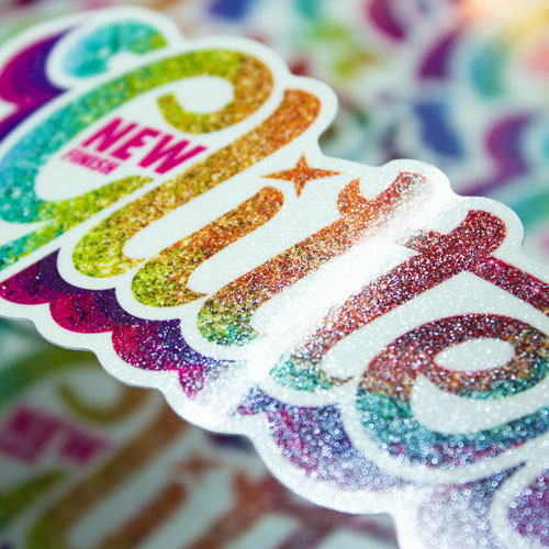 Glitter Stickers - Custom Stickers with a Sparkling Glittery Finish