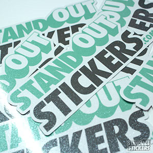 StandOut Stickers Glitter Logo Stickers