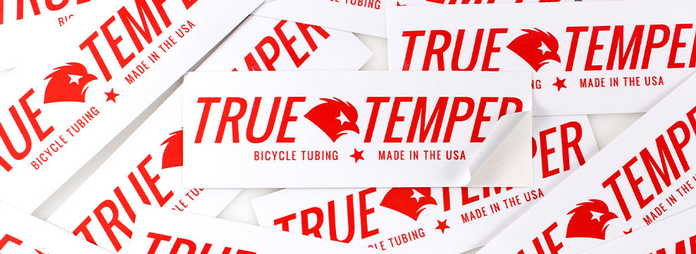 True Temper Bicycle Tubing Weatherproof Stickers