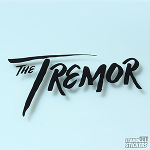 The Tremor Cut Vinyl Decals in Black