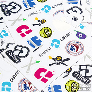 Demarini Baseball Kiss Cut Custom Sticker Sheets