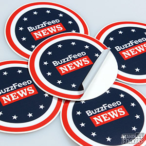 Buzzfeed Round Custom Stickers