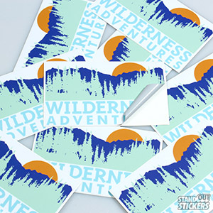 Wilderness Adventures Rectangle Custom Bumper Stickers