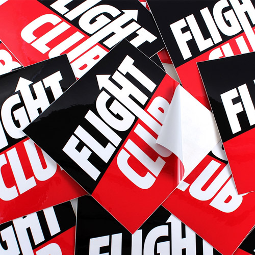 Flight Club Square Stickers
