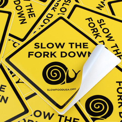 Slow Food USA Square Stickers