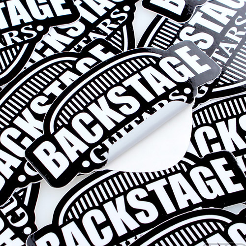 Backstage Guitars Die Cut Stickers